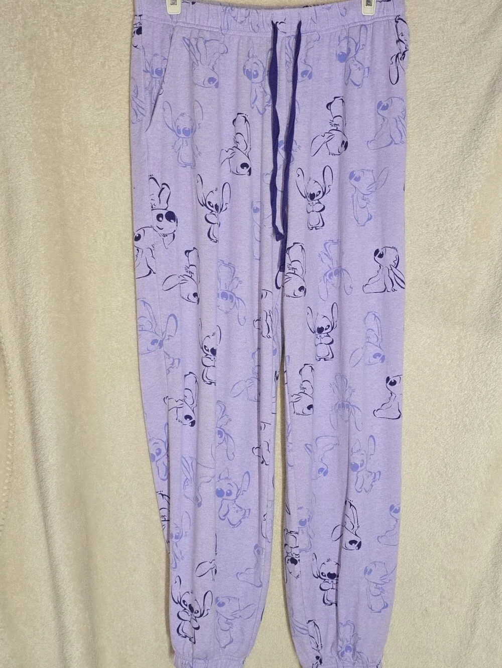 Disney Stitch Raglan Sleeve 2 Piece Lounge Set Pajama Set Gift Packed Size M Cos - Picture 9 of 12